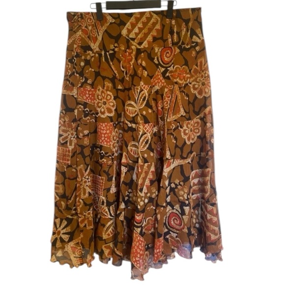 Ruby Rd. Petite Multicolour MIDI Skirt Size 16 - Picture 2 of 7